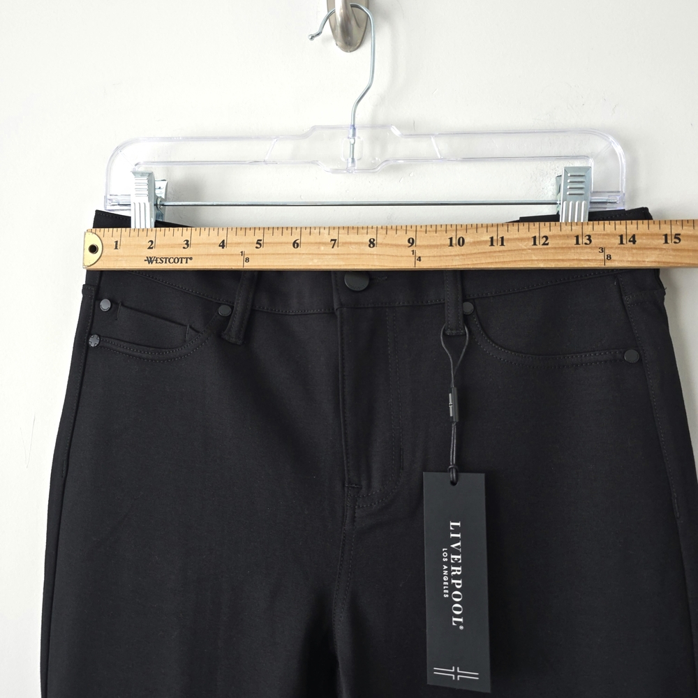 Liverpool Los Angeles Ponte Skinny Ankle Pants 8 Black NWT - Picture 8 of 9